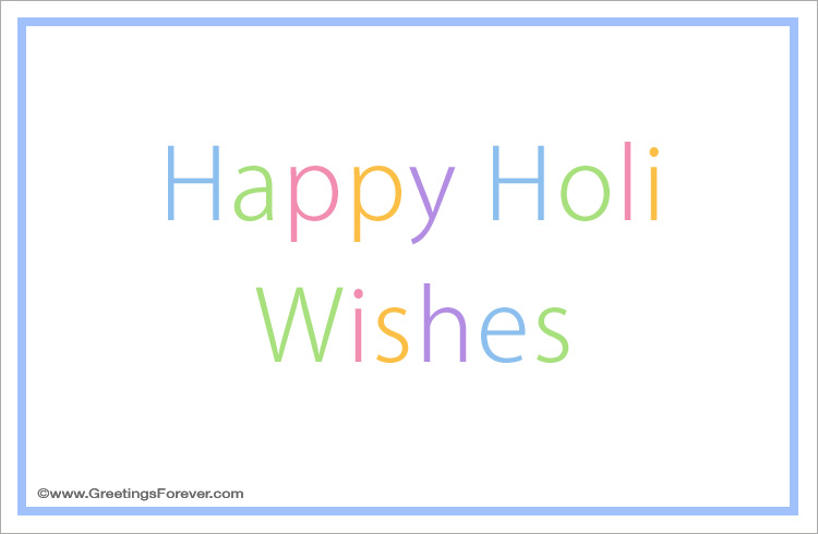 Ecard - Happy Holi wishes