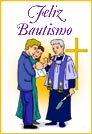 Feliz Bautismo con sacerdote