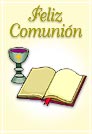 Tarjeta de Comunión con Biblia