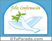 Feliz Confirmación con paloma
