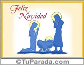 Feliz Navidad con siluetas pesebre