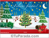 Tarjeta de Navidad clásica