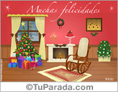 Tarjeta de Navidad tradicional