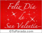 Feliz Día de San Valentín con estrellas