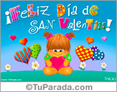 Tarjeta de San Valentín alegre