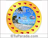 Feliz Día de San Valentín circular