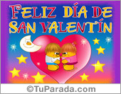 Día de San Valentín con corazones
