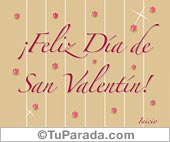 Feliz Día de San Valentín con guarda y flores