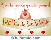 San Valentín con oso divertido