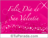 Tarjeta de San Valentín magenta