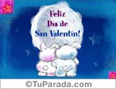 Tarjeta de dos conejitos
