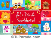 Tarjeta de San Valentín con imágenes