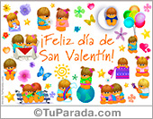 Tarjeta de San Valentín con Los Gordis