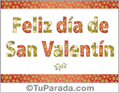 Saludo de San Valentín decorado