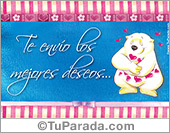 Felicidades y los mejores deseos para San Valentín