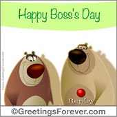 Happy Boss's day card