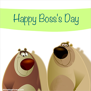 Happy Boss's day card