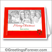 Christmas photo printable card - For all devices