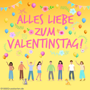 Animierte Valentinstagskarte für alle