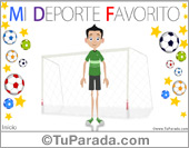 Tarjeta de mi deporte favorito