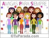Grupo de amigas o compañeras