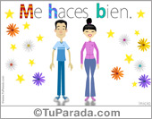 Tarjeta romántica de pareja