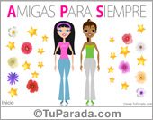 Tarjeta de amigas