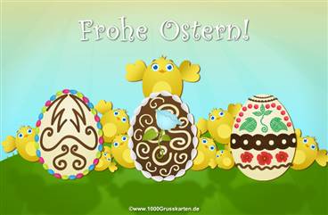 Frohe Ostern E-Card