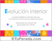 Evolución interior