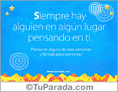 Siempre hay alguien en algún lugar