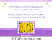 Perseverancia y entusiasmo