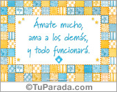 Ámate mucho y ama a los demás