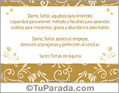 Dame Señor... de Santo Tomás