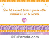 Que tus acciones sean respaldadas por tu corazón