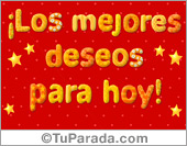 Tarjeta de buenos deseos
