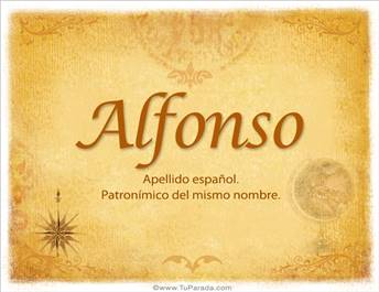 Origen y significado de Alfonso