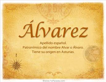Origen y significado de Álvarez