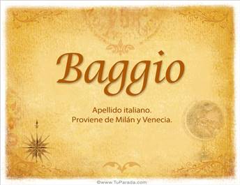 Origen y significado de Baggio
