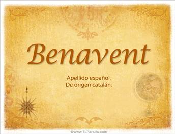 Origen y significado de Benavent
