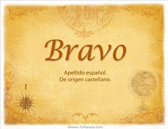 Origen y significado de Bravo