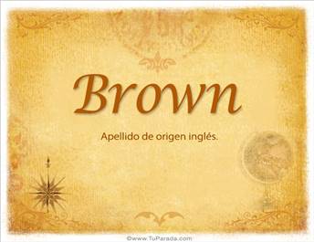 Origen y significado de Brown