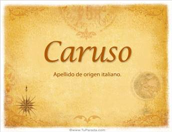 Origen y significado de Caruso