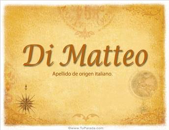 Origen y significado de Di Matteo