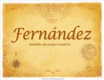 Origen y significado de Fernández
