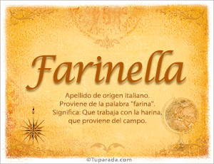 Origen y significado de Farinella