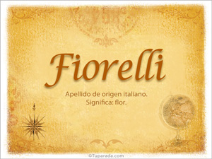 Origen y significado de Fiorelli