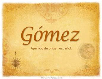 Origen y significado de Gómez
