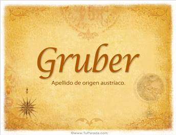Origen y significado de Gruber