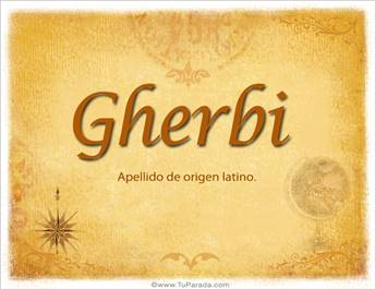 Origen y significado de Gherbi