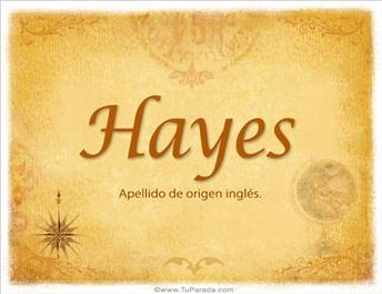 Origen y significado de Hayes